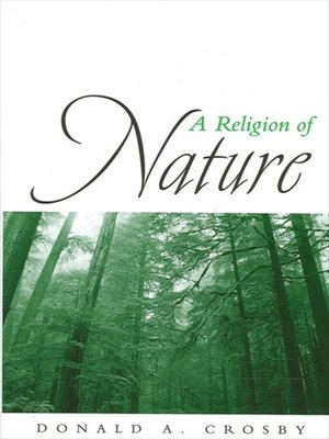 cover image of A Religion of Nature
